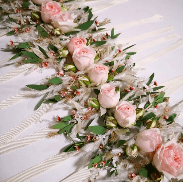 Bracelet de fleurs mariage GUIDE - ATELIER LAVARENNE