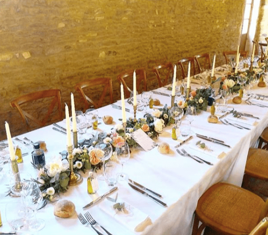 table de mariage domaine de la ruisselière