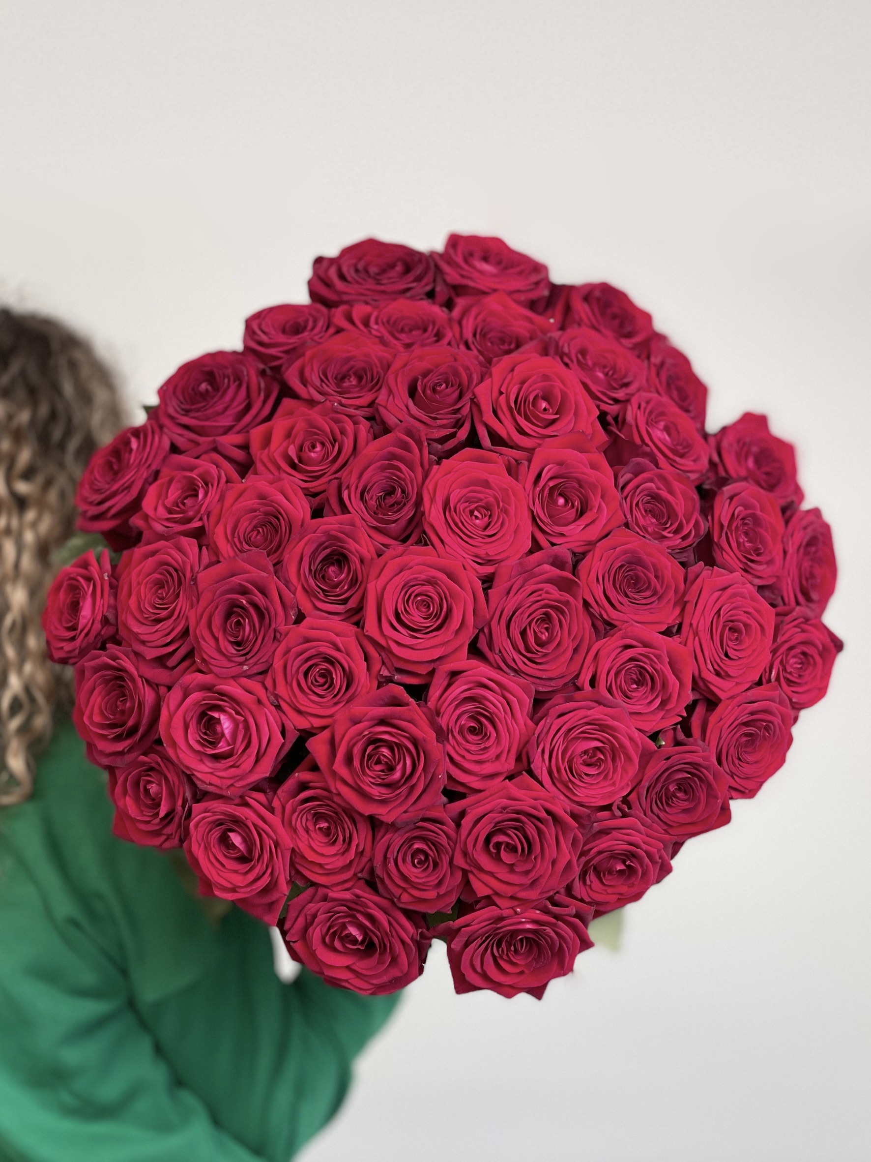 Bouquet de roses rouges St Valentin