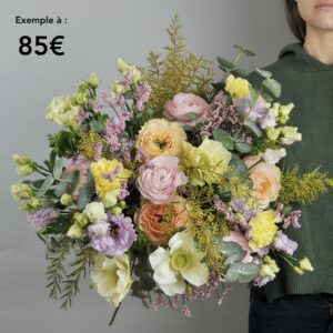 Exemple de bouquet mix pastel à 85€