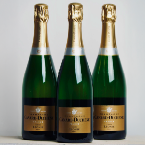 Trois bouteilles de Canard-Duchêne Cuvée Léonie Brut Champagne