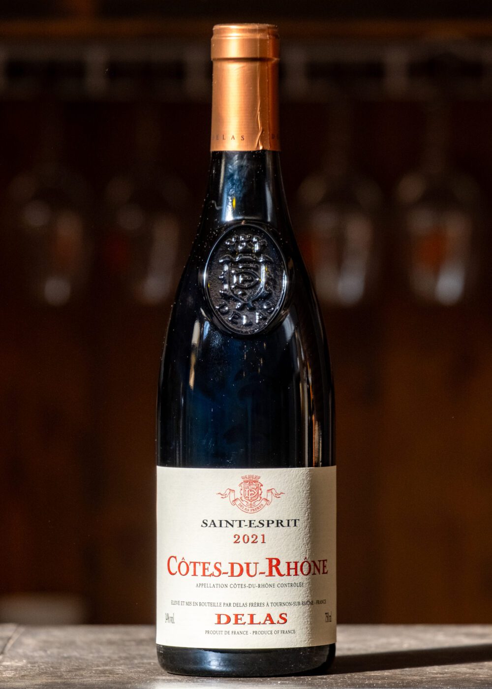 Bouteille de Côtes du Rhône Rouge St Esprit - Frères Delas
