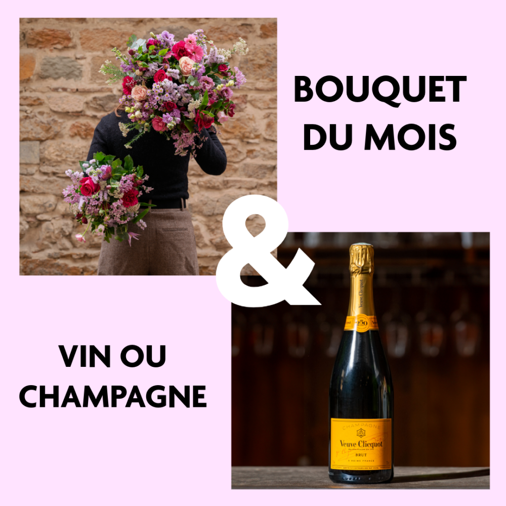Bouquet du mois d'Avril vin ou champagne