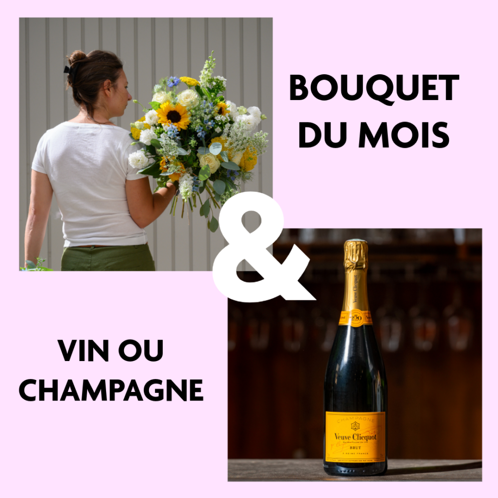Bouquet du mois vin ou champagne