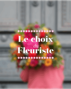 Le choix du fleuriste : bouquet aux tons vifs