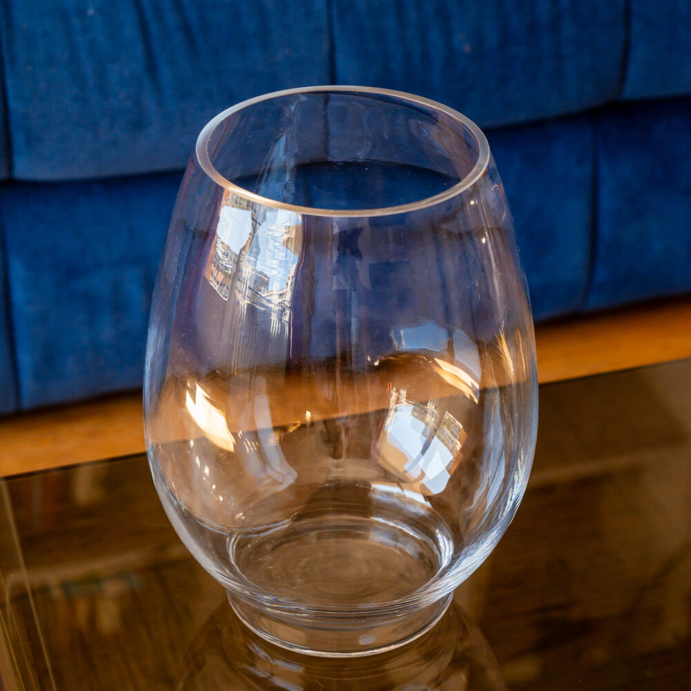 Vase transparent grand modèle – 24,5 cm