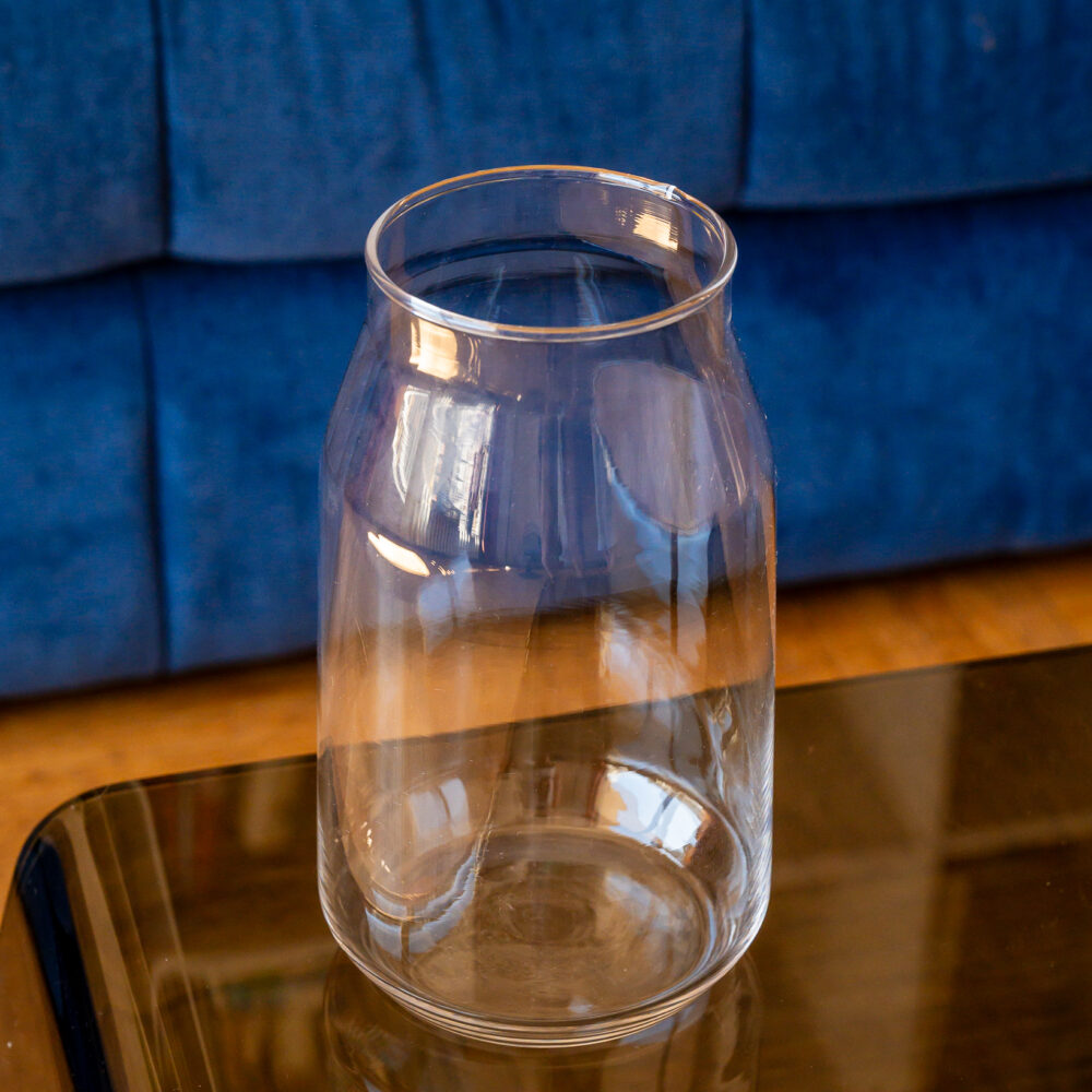 Vase transparent petit modèle – 21 cm